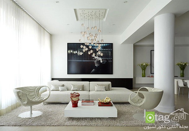 living room modern chandelier lampes ideas 3 لوستر سقفی شیک و زیبا در طرح های کلاسیک، مدرن و امروزی