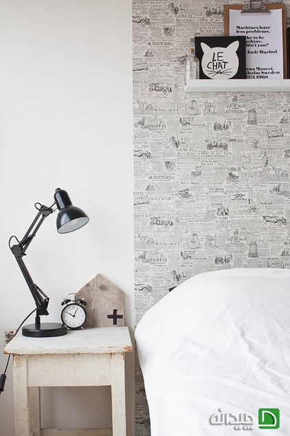 کاغذ دیواری با روزنامه, تزئین دیوار | wall-decor, wall-decor-blog | دکوراسیون ساختمان دکوروز